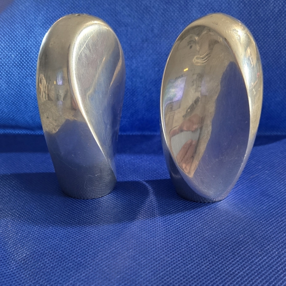 Nambe Salt and Pepper Shakers